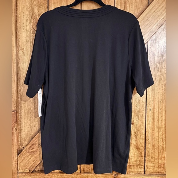 Hastings and Smith Women’s Plus T-shirt 2x Black Short Sleeve Relaxed Fit NWT - Picture 5 of 5